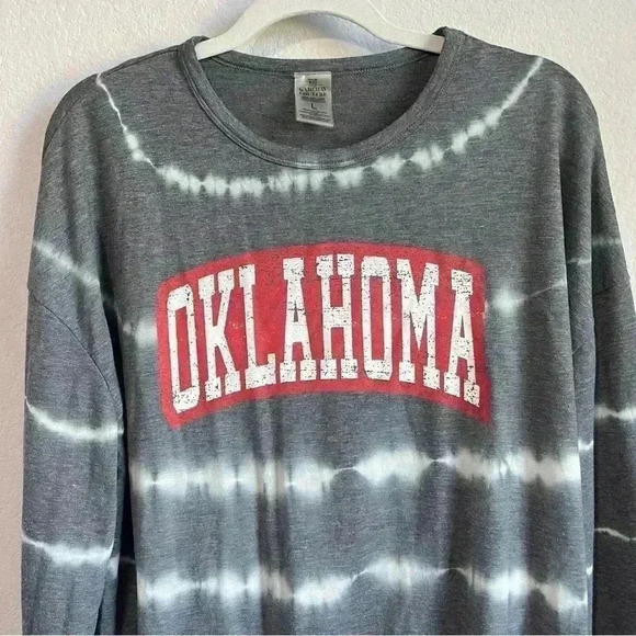 Gameday Couture Heathered Charcoal Oklahoma Sooners Long Sleeve T-Shirt Size L - Picture 6 of 7